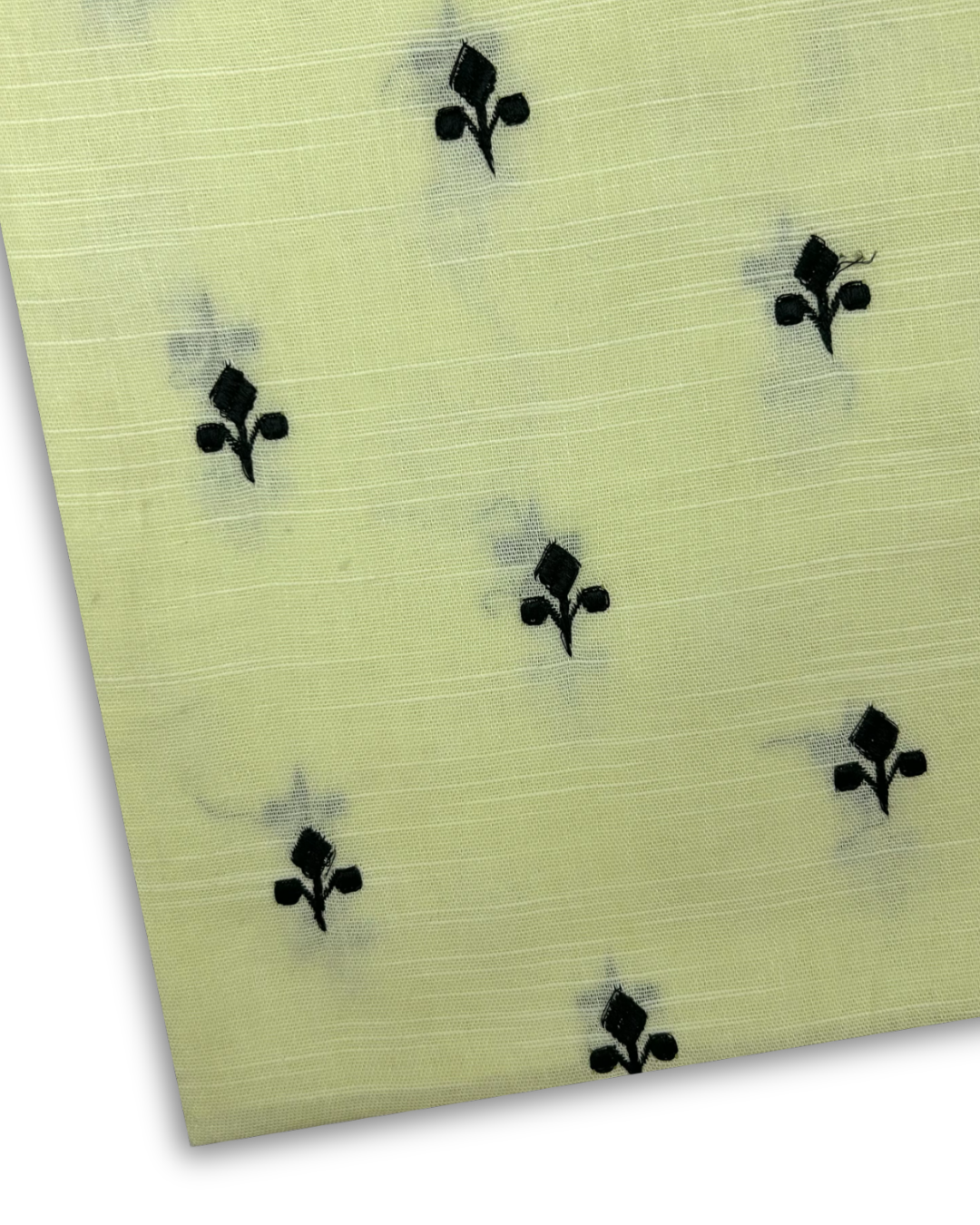 Embroidered Khaddar – Yellow (EK-W25-0009), embroidered khaddar fabric by the meter