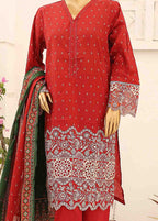 Red Lawn 3-Piece Stitched Suit by Bin Saeed, photo 3