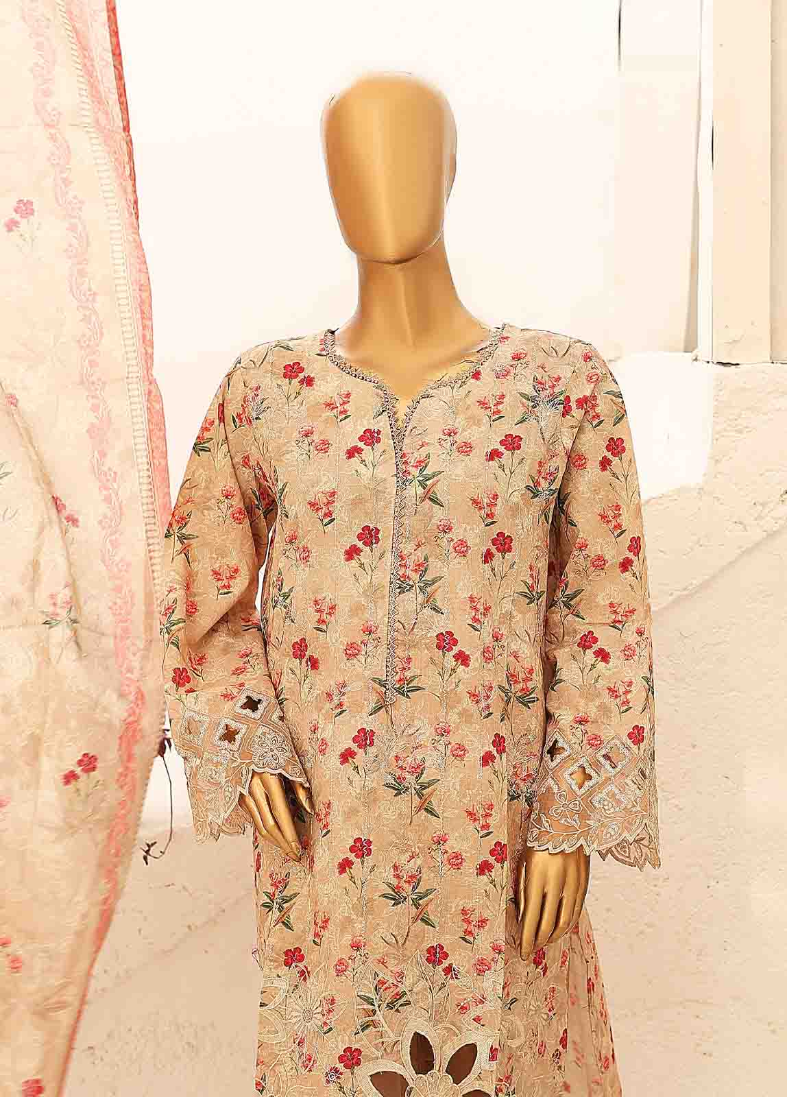 Multi Lawn 3-Piece Stitched Suit by Bin Saeed