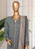 Embroidered Lawn 3-Piece Stitched Suit by Bin Saeed