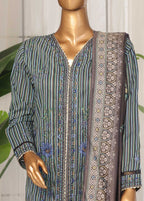 Embroidered Lawn 3-Piece Stitched Suit by Bin Saeed, photo 2