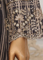 Embroidered Black & Beige Lawn 3-Piece Stitched Suit by Bin Saeed, photo 3