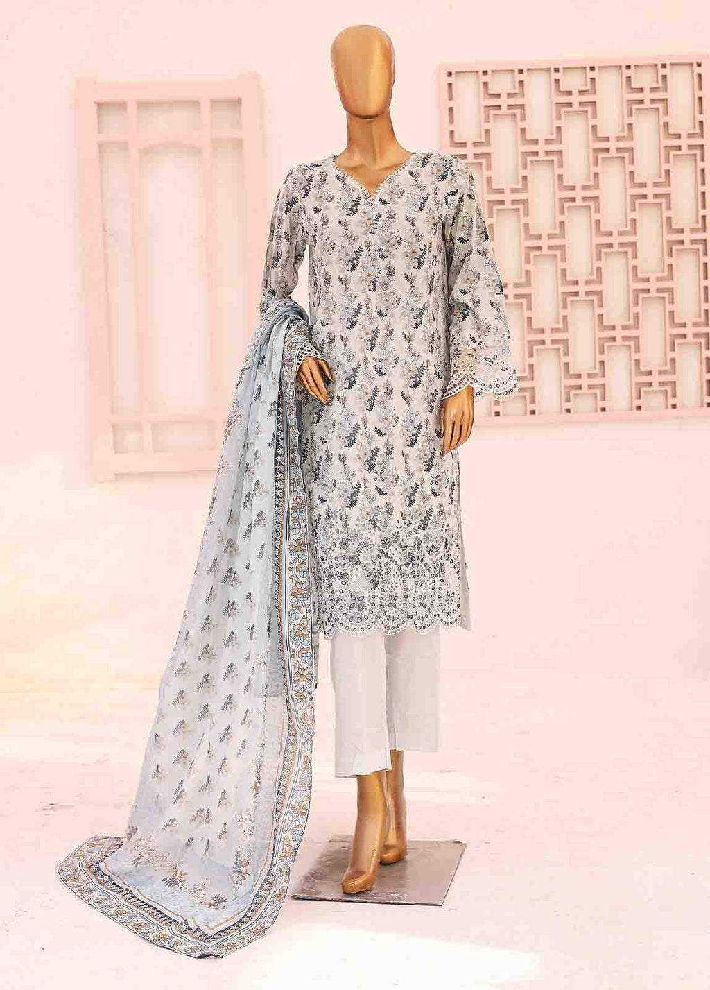 Lawn 3-Piece Stitched Suit by Bin Saeed, photo 2