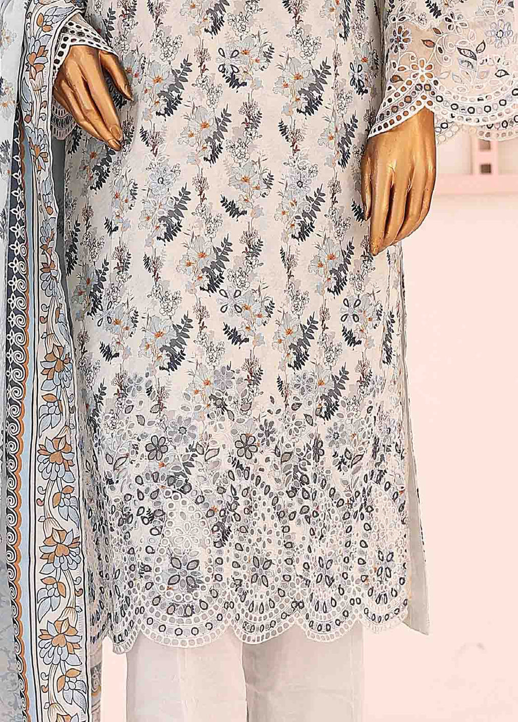 Lawn 3-Piece Stitched Suit by Bin Saeed, photo 4
