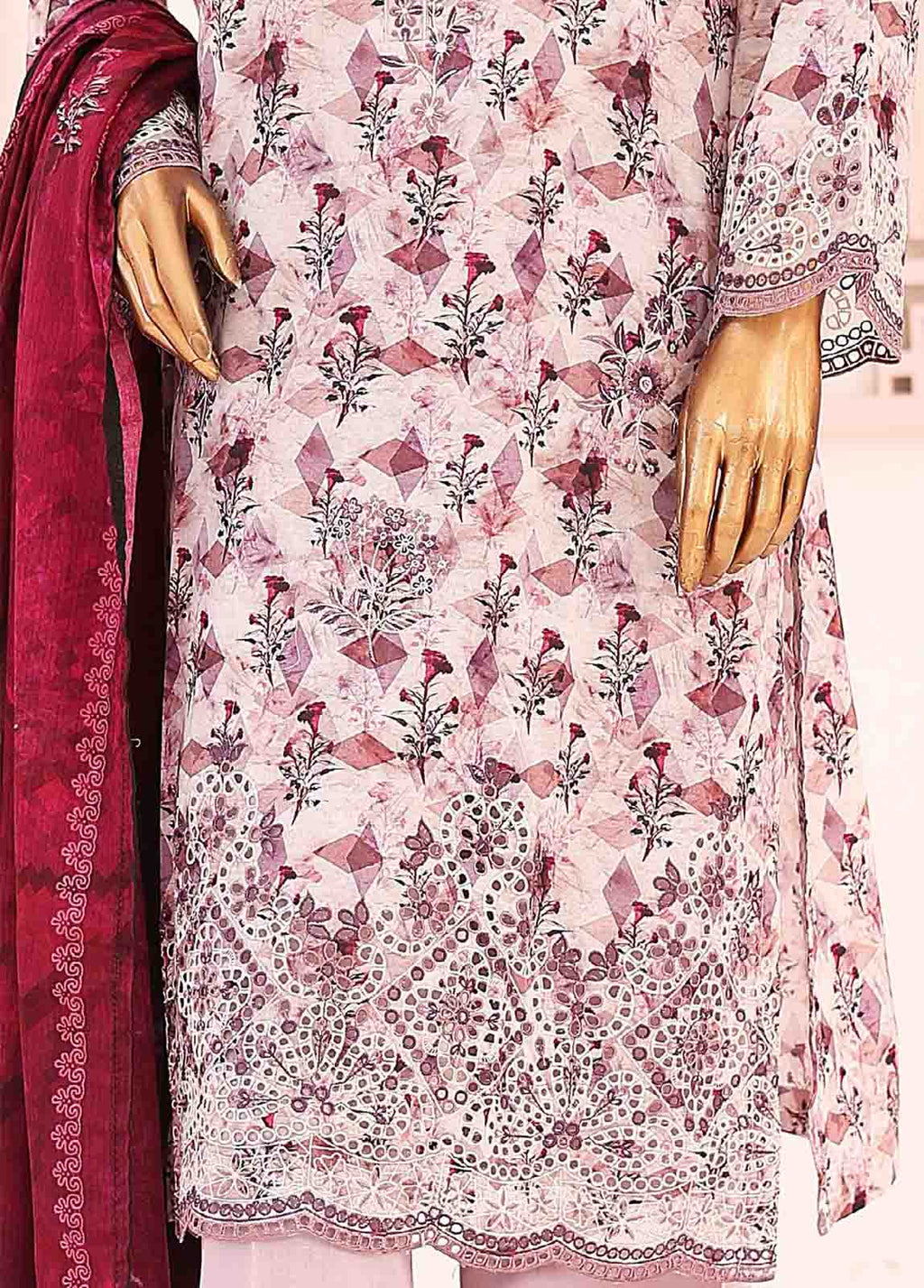 Lawn 3-Piece Stitched Suit by Bin Saeed, photo 4