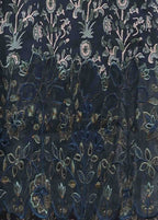Embroidered Navy Blue Lawn 3-Piece Stitched Frock Suit by Bin Saeed, photo 2