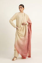 Beige Wool Shawl by The Fabric Store