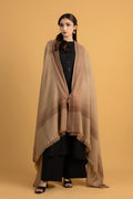 Brown Wool Shawl by The Fabric Store