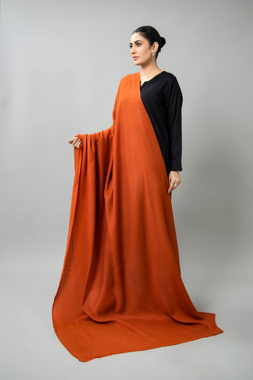 Rust Pashmina Shawl by The Fabric Store