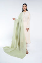 L Green Wool Shawl by The Fabric Store