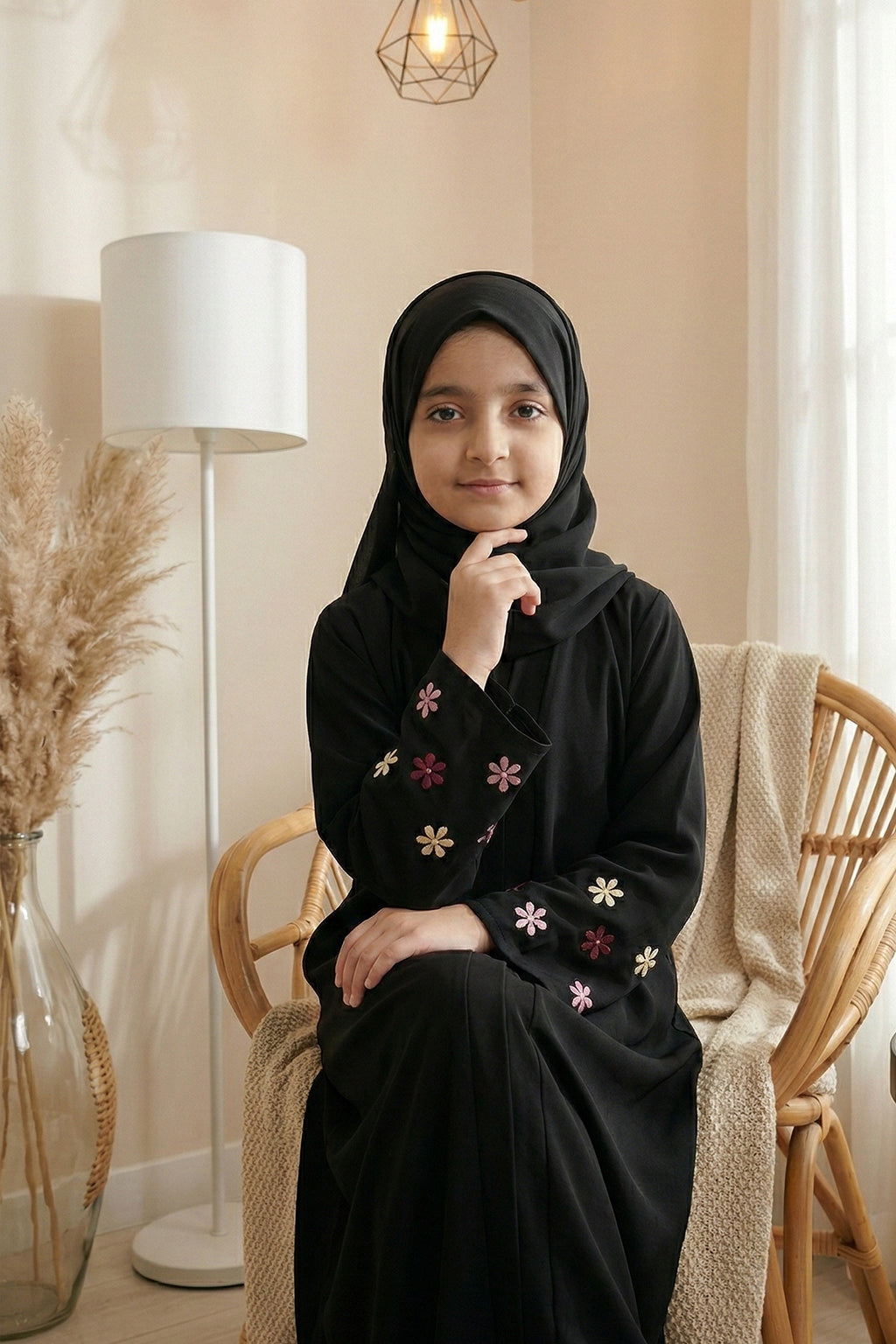 Shiza Black Abaya by Al Deebaj, photo 3