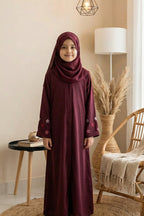 Shiza Maroon Abaya by Al Deebaj