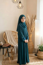 Shiza Sea Green Abaya by Al Deebaj
