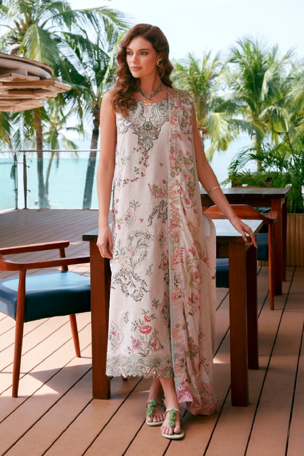 Nirvana Lawn By Cinq (Sia) by Cinq Apparel – Cinq Apparel 3-piece unstitched suit