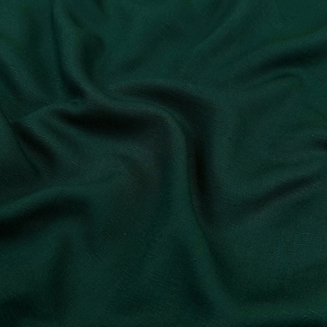 Silk Karandi – Bottle Green, plain karandi fabric by the meter