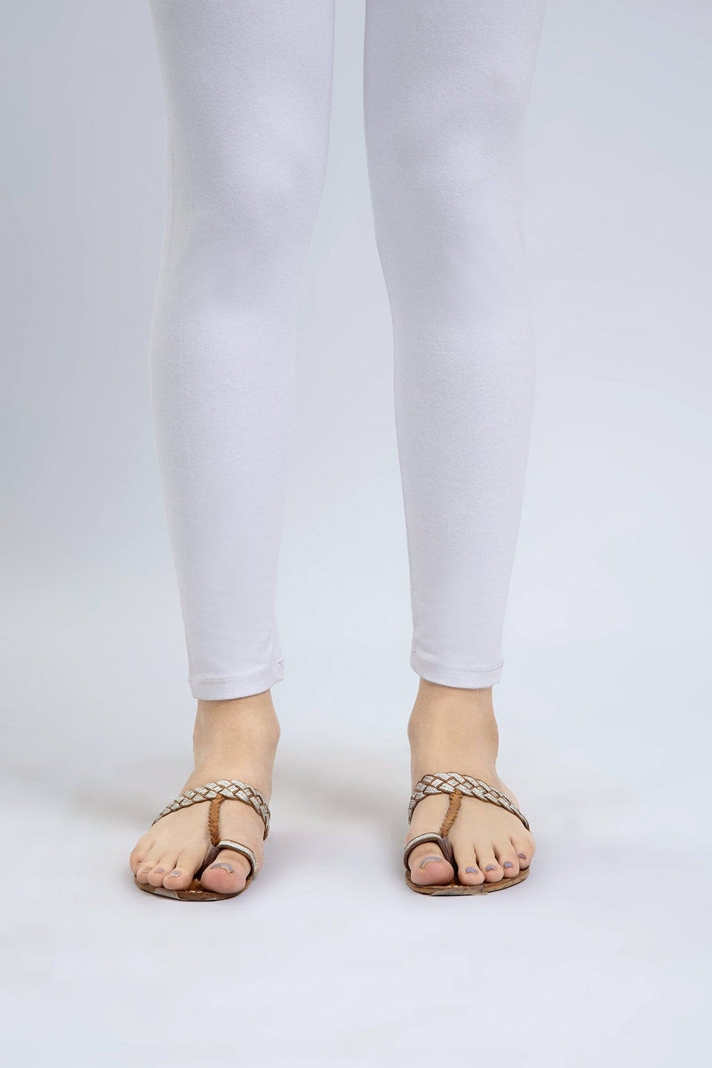 White Lycra Pret Shirt by The Fabric Store