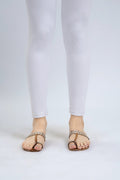 White Lycra Pret Shirt by The Fabric Store