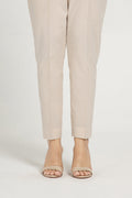 Beige Slub Khaddar Pret Shirt by The Fabric Store