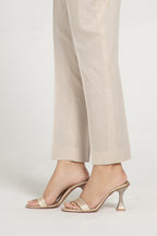 Beige Slub Khaddar Pret Shirt by The Fabric Store, photo 2