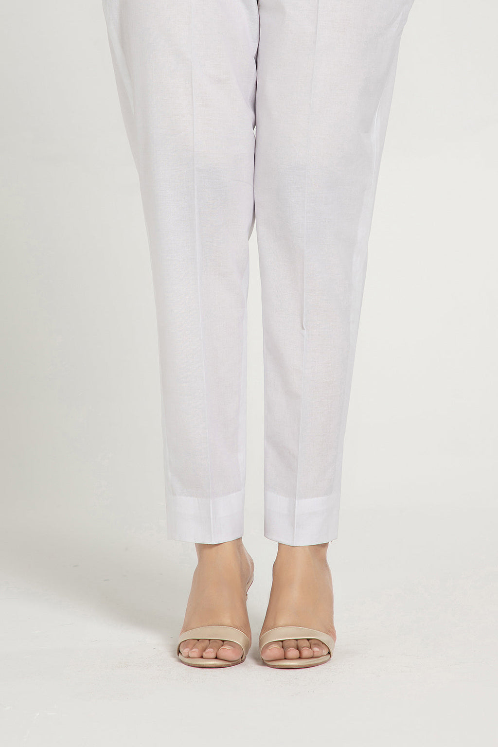 White Slub Khaddar Pret Shirt by The Fabric Store