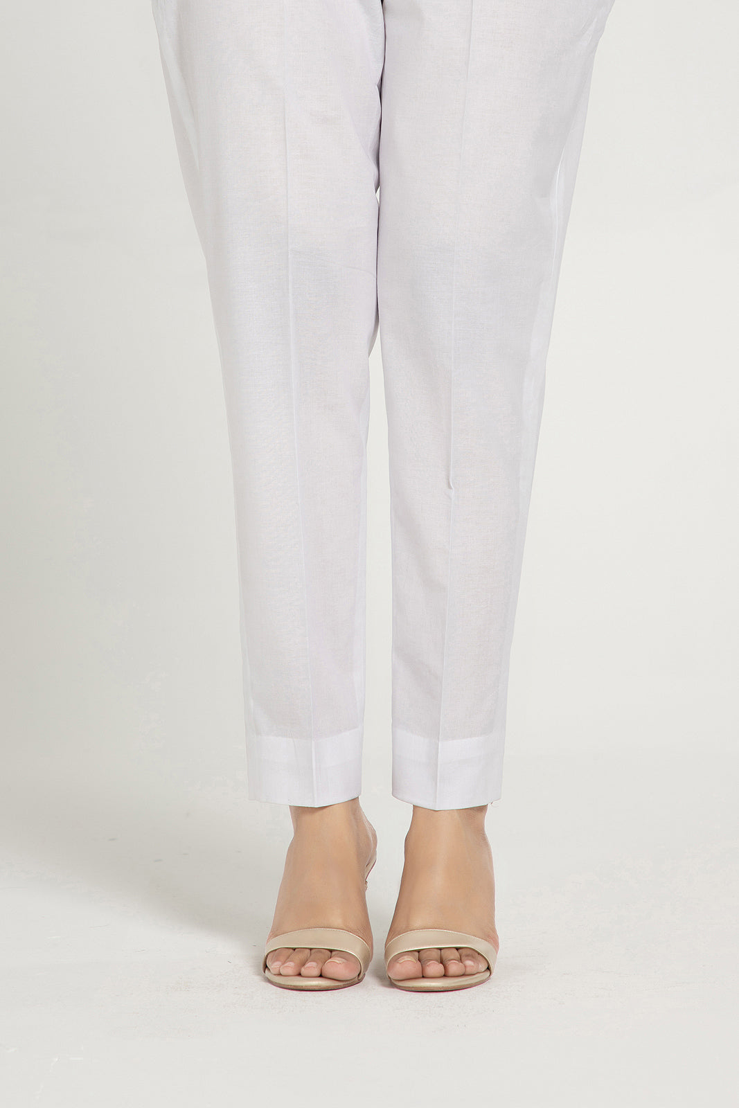 White Slub Khaddar Pret Shirt by The Fabric Store