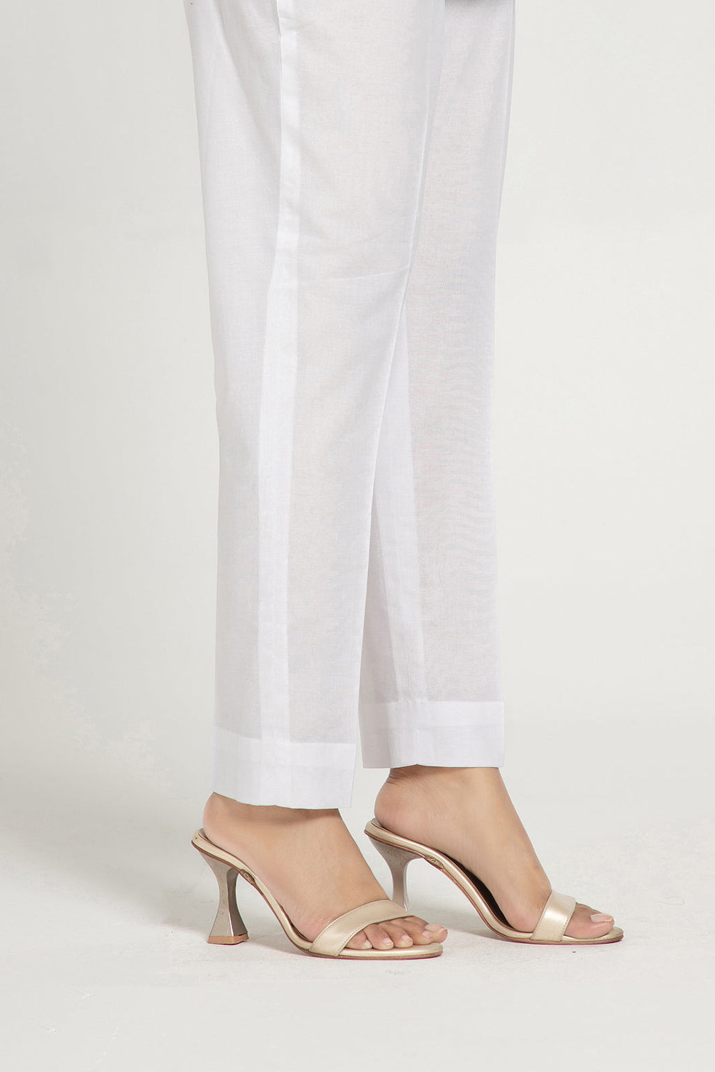 White Slub Khaddar Pret Shirt by The Fabric Store, photo 3