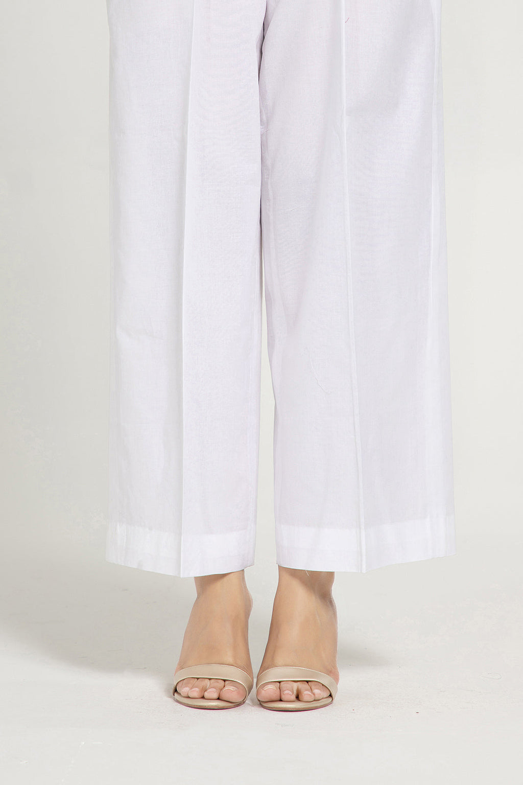 White Slub Khaddar Pret Shirt by The Fabric Store