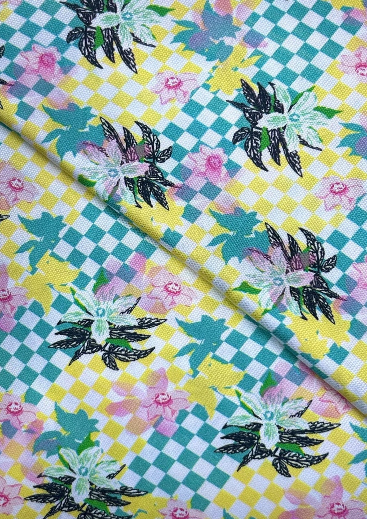Turkish Linen Digital Print (TLPN1008), digitally printed linen fabric by the meter