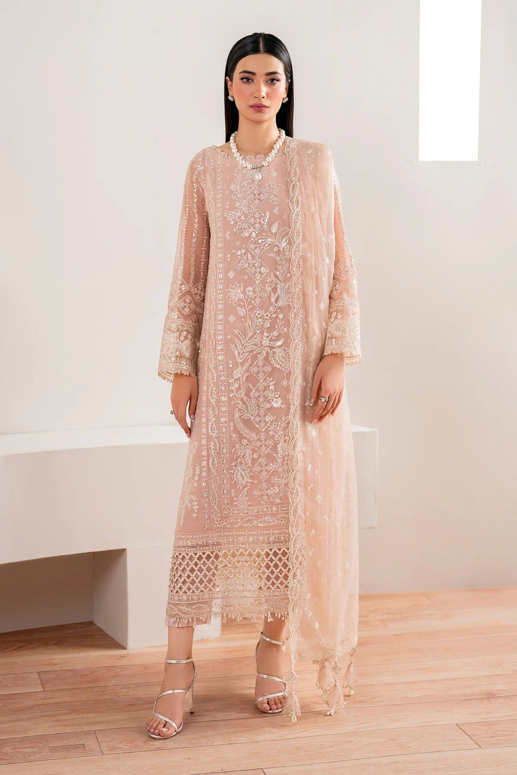 Baroque Formal Wear UF-681 – Baroque 3-piece unstitched suit