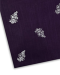 Embroidered Lawn – Purple (MEL-S26-027), embroidered lawn fabric by the meter