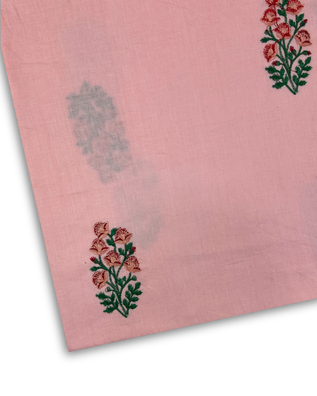 Embroidered Lawn – Pink fabric