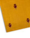 Embroidered Lawn – Yellow (MEL-S26-033), embroidered lawn fabric by the meter