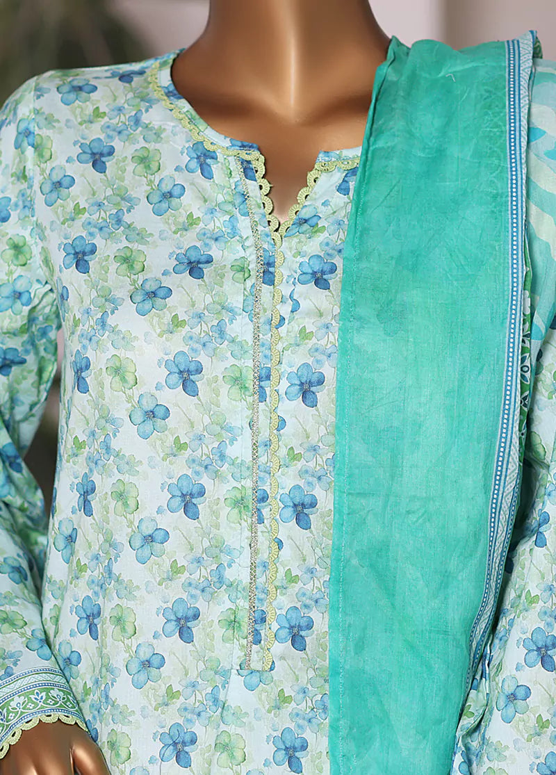Printed Cotton 3-Piece Stitched Suit by Bin Saeed, photo 4