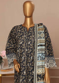 Chikankari Navy Blue Lawn 3-Piece Stitched Suit by Bin Saeed