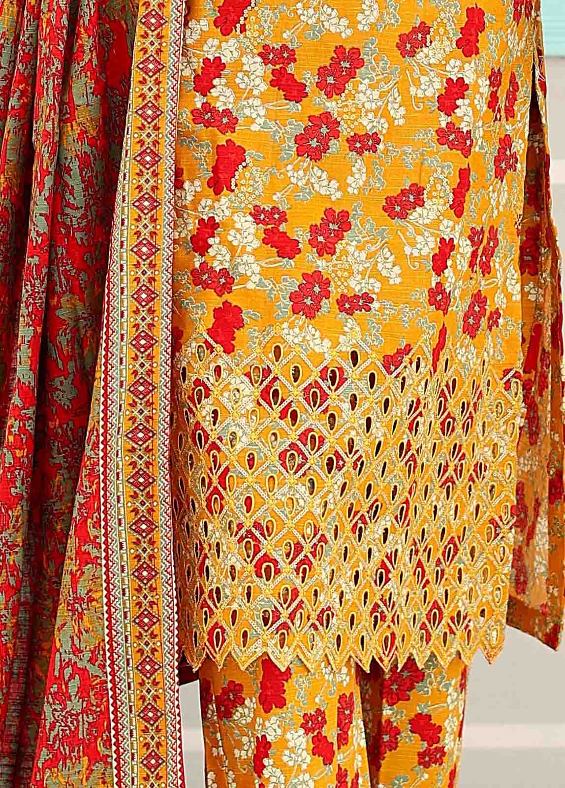 Chikankari Multi Khaddar 3-Piece Stitched Suit by Bin Saeed, photo 3