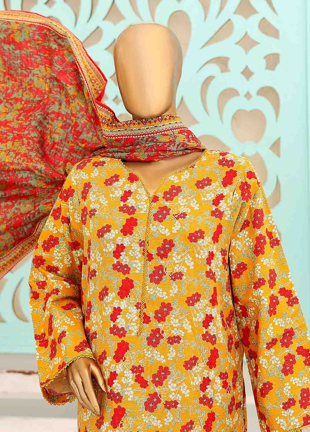 Chikankari Multi Khaddar 3-Piece Stitched Suit by Bin Saeed