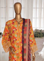 Chikankari Lawn 3-Piece Stitched Suit by Bin Saeed