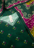 Printed Bottle Green Khaddar 3-Piece Stitched Suit by Bin Saeed, photo 2