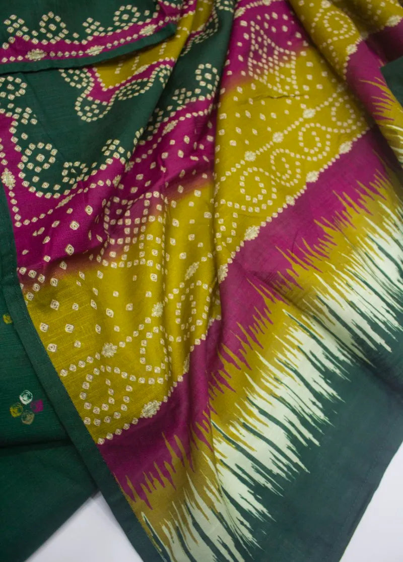 Printed Bottle Green Khaddar 3-Piece Stitched Suit by Bin Saeed, photo 3