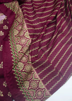 Printed Maroon Khaddar 3-Piece Stitched Suit by Bin Saeed, photo 3