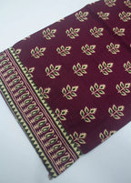 Printed Maroon Khaddar 3-Piece Stitched Suit by Bin Saeed, photo 4