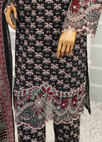 Chikankari Black Khaddar 3-Piece Stitched Suit by Bin Saeed, photo 3