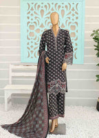 Chikankari Black Khaddar 3-Piece Stitched Suit by Bin Saeed, photo 2