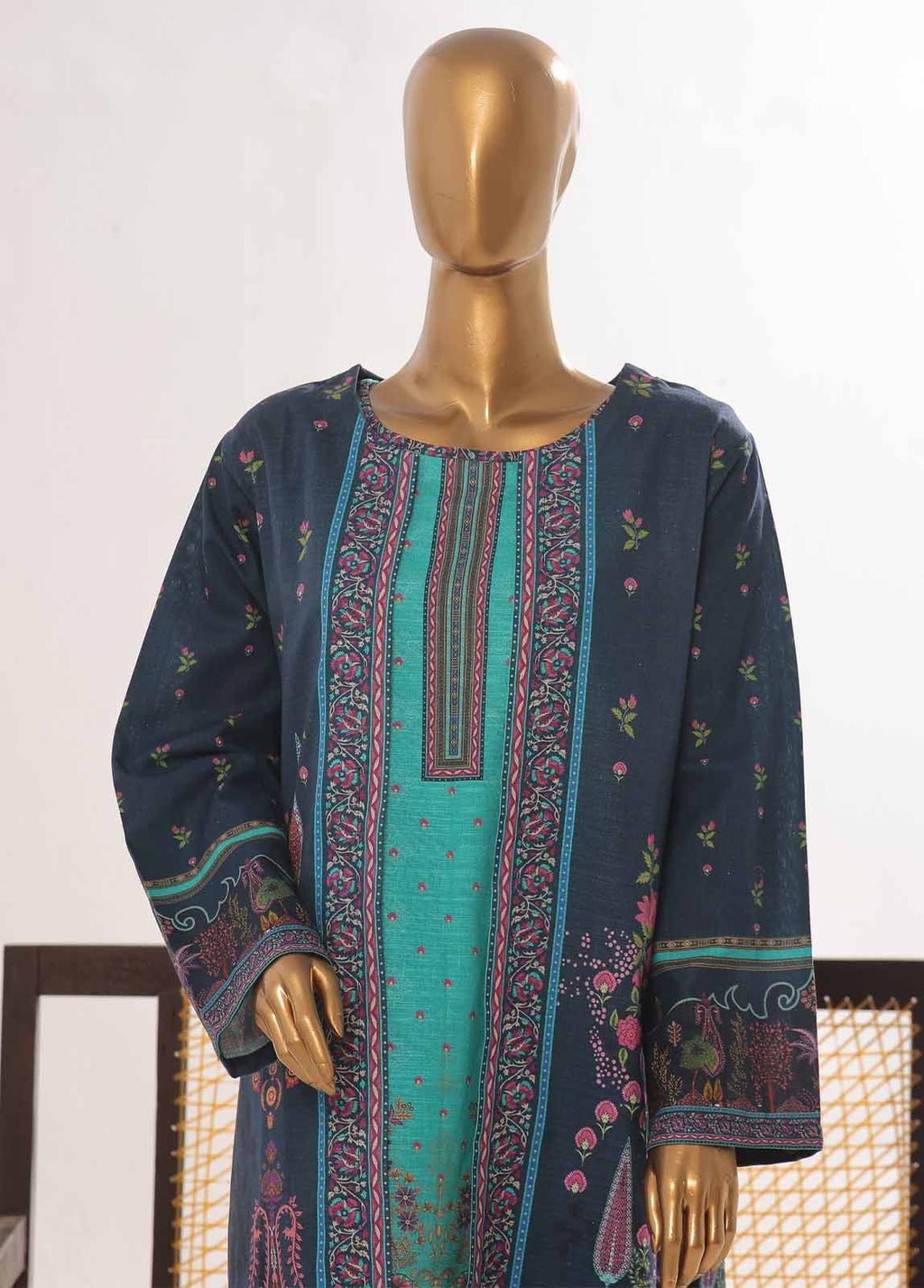 Printed Khaddar 2-Piece Co-ord Set by Bin Saeed