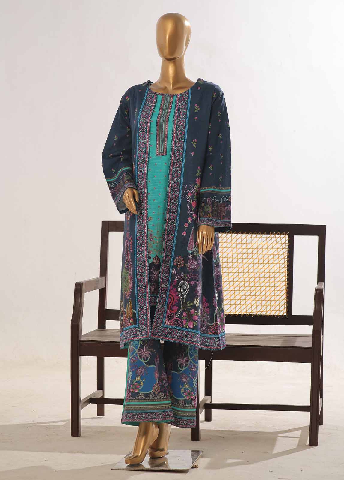 Printed Khaddar 2-Piece Co-ord Set by Bin Saeed, photo 4