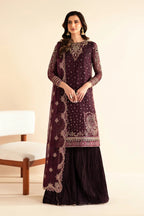 Xenia Luxury Formal XF-984 (Tiya) – Xenia 3-piece unstitched suit