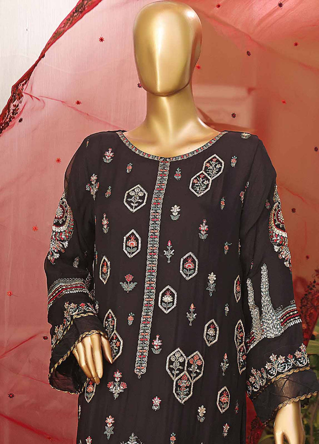Chiffon 3-Piece Luxury Pret Suit by Bin Saeed, photo 2
