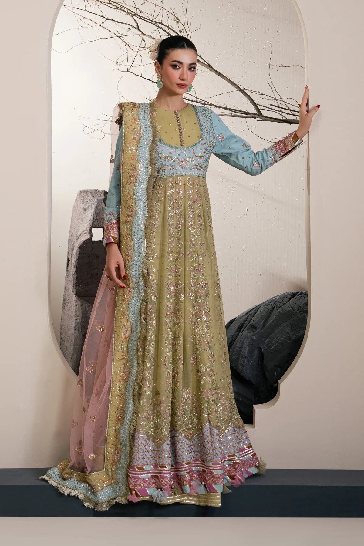 Xenia Kalani Formal D-09 (Zana) – Xenia 3-piece unstitched suit