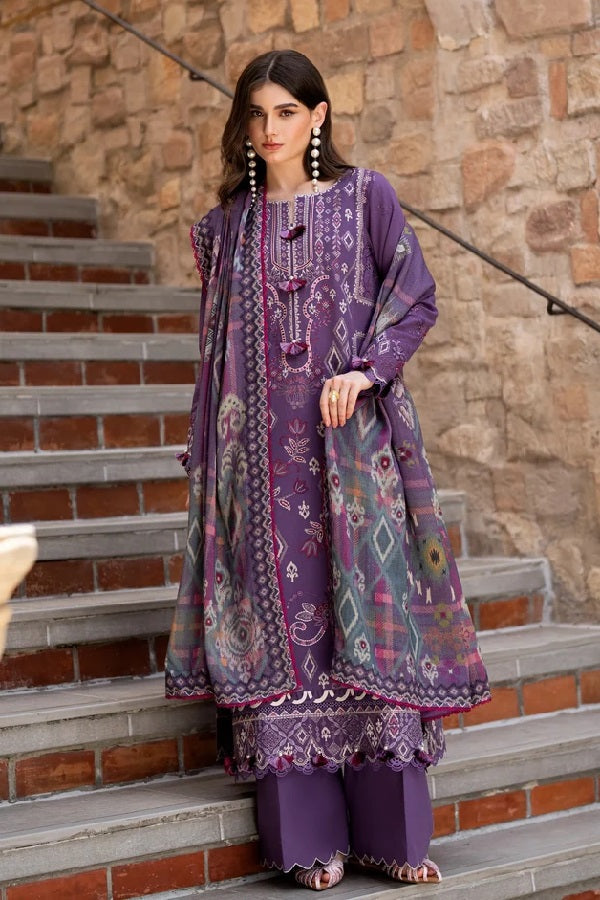 Florent Serenity Winter (Zinnia) – Florent 3-piece unstitched suit