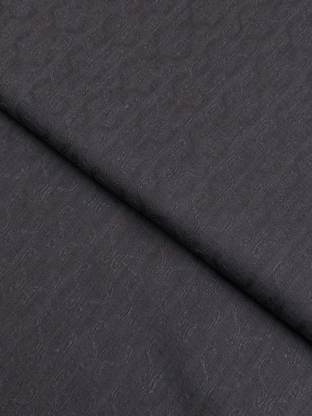 Wide Fantasy Jacquard Lawn – Grey (FJW-S26-0031), self-textured lawn fabric by the meter
